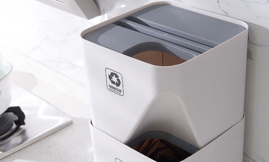 Image 3: Stackable Recycling Bin