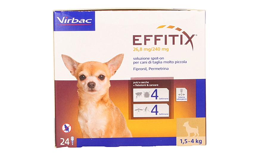 Image 2: 24 pipette antiparassitarie Virbac Effitix Spot On per cani