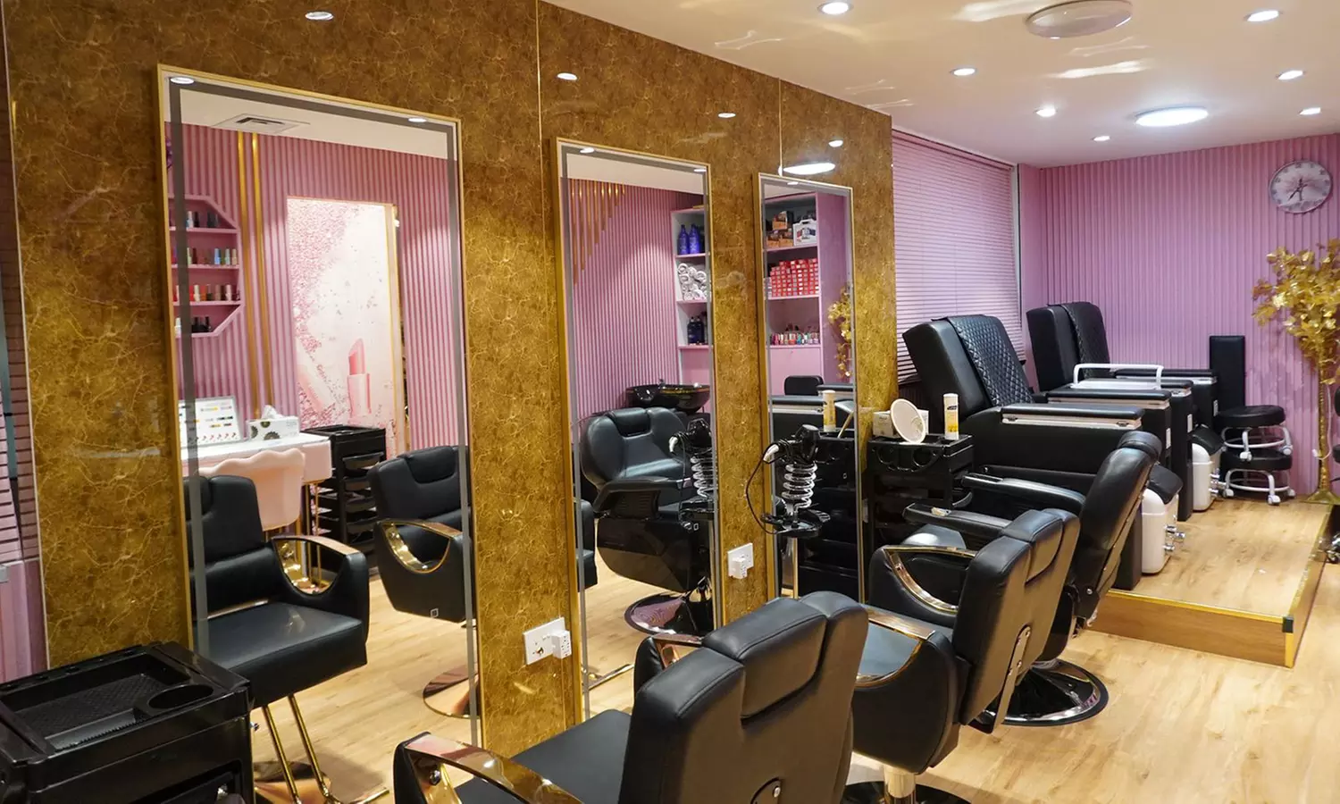 Get Pampered with Gel/ Classic Manicure & Pedicure Combo with Color