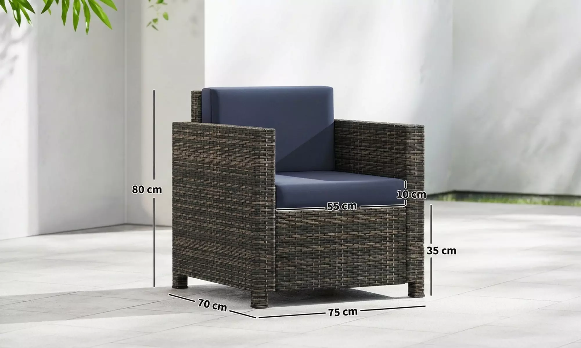 Outsunny Patio Armchair