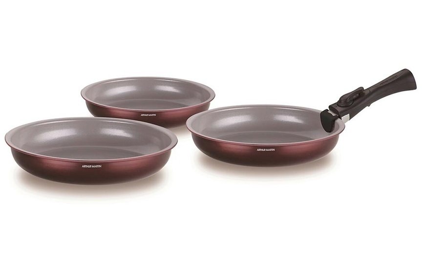 Image 4: Juego de 3 sartenes con revestimiento antiadherente, de Arthur Martin