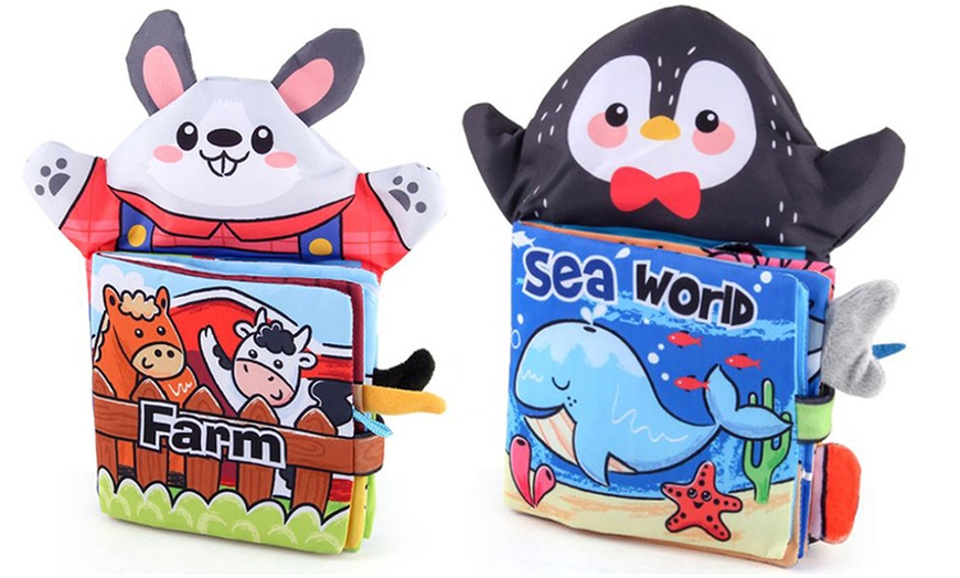 Image 9: 1x oder 2x Kinderbuch aus Stoff mit Sound-Papier