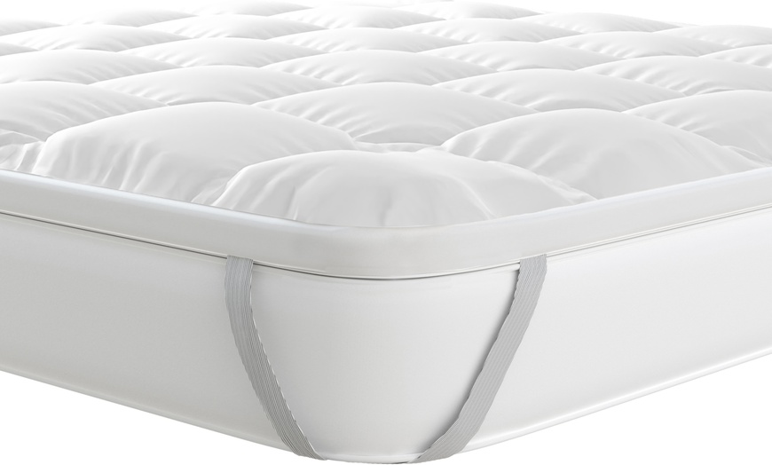 Image 3: Topper Plus imbottito e trapuntato