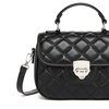 Image 9: Miss Lulu Practical Quilted PU Leather Crossbody Handbag