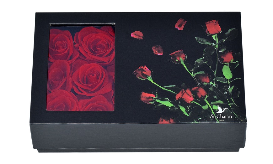 Image 3: Pendentif cœur avec roses éternelles de SC Crystal