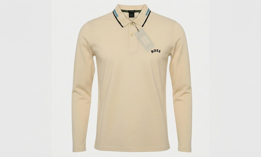 Image 2: Hugo Boss Long Sleeve Polo Shirt for Men