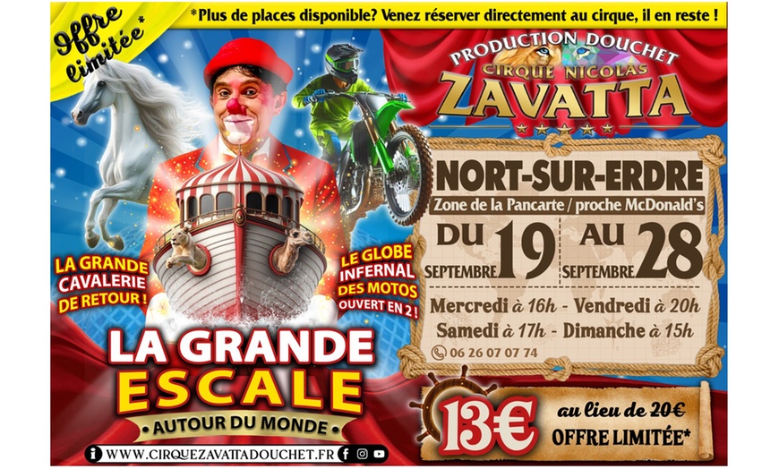 Image 1: Cirque Nicolas Zavatta Douchet : « La Grande Escale » à Nort-sur-Erdre