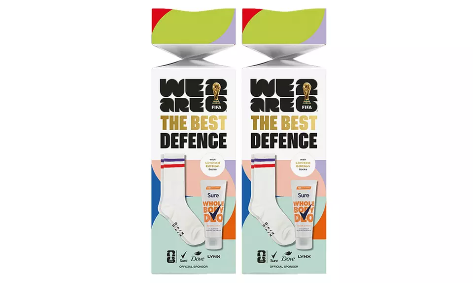 The Best Defence FiFA Gift Mens Whole Body Deodorant & Socks Gift Set