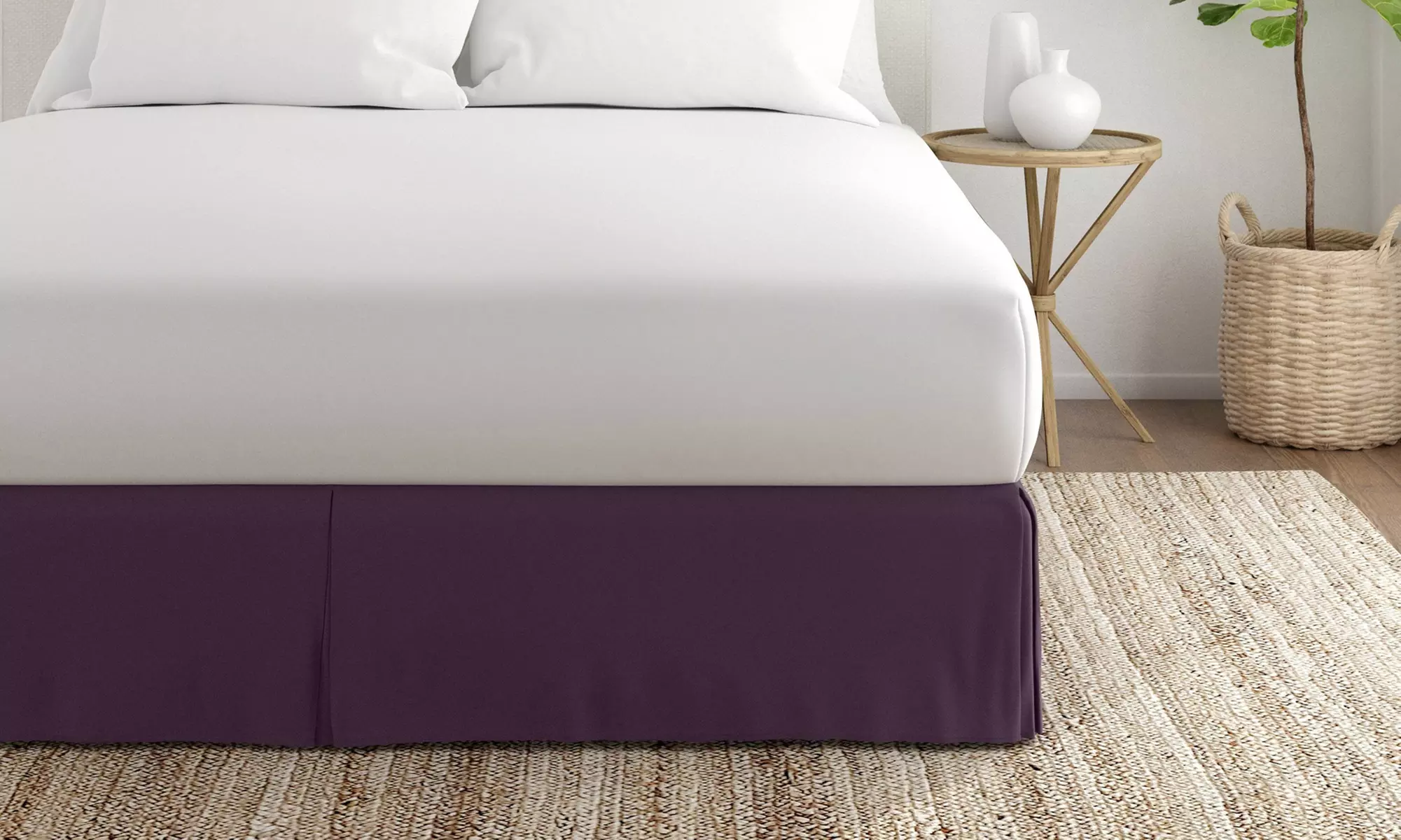 Merit Linens Premium Pleated Dust Ruffle Bed Skirt in 13 Colors