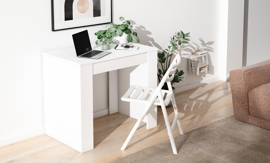 Image 1: Extendable Console Table for 6 people or up to 14 people