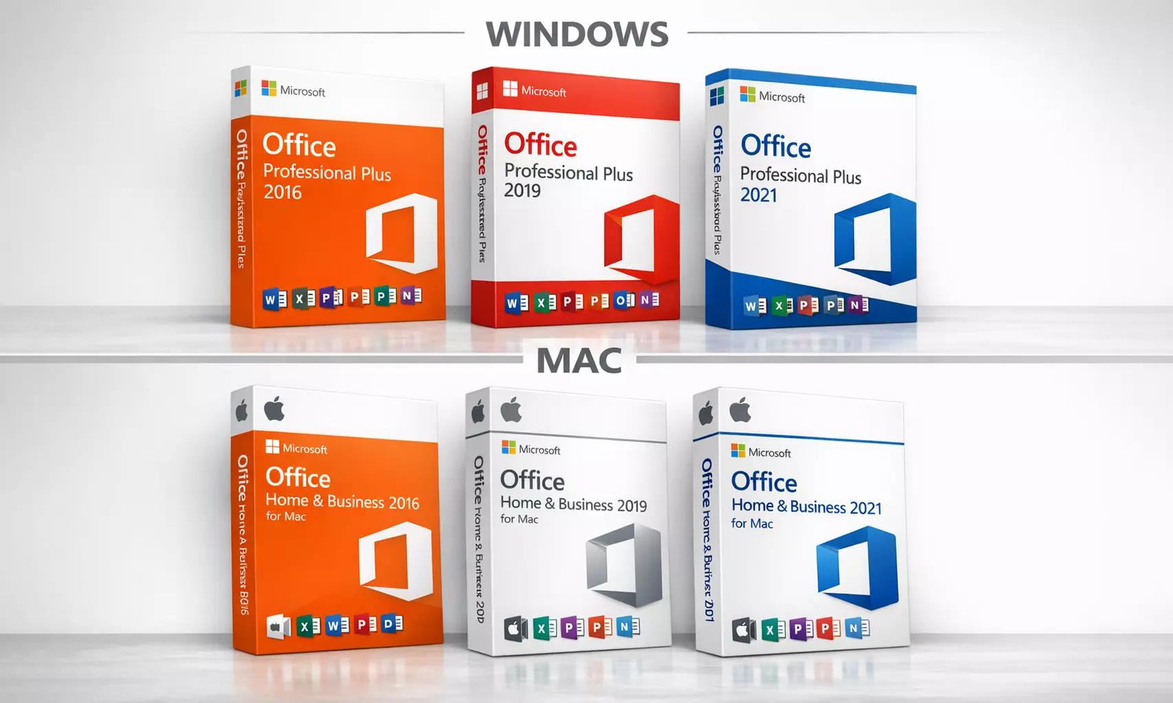 Microsoft Office Professional Plus or Home & Business for PC or MAC – Lifetime Key (2021, 2019, 2016) Up to 90% Off
