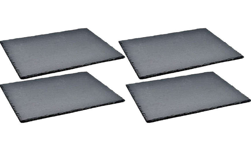 Image 2: Black Slate Plates