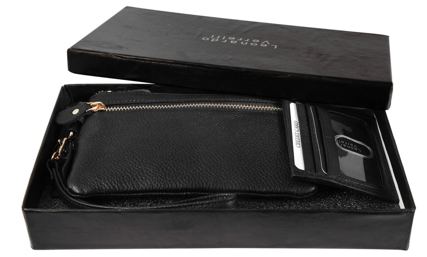 Image 23: Coffret cadeau en cuir Leonardo Verrelli