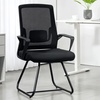 Image 1: HomCom Ergonomic Meeting Chair with Mesh Back Support