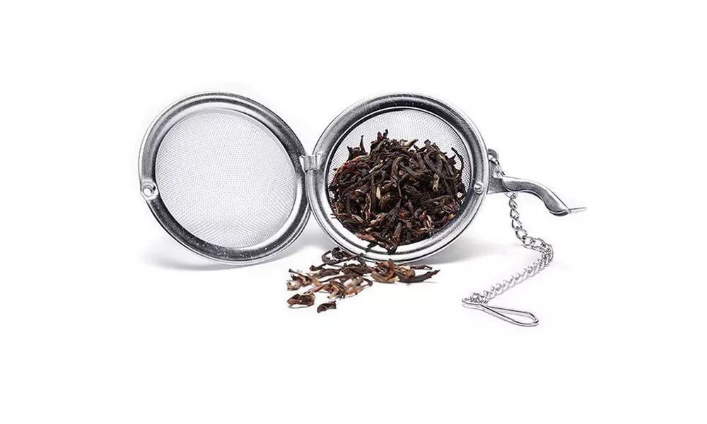US 1-2 Pc Stainless Steel Mesh Tea Ball Strainer Diffuser Steeper Lock Filtering