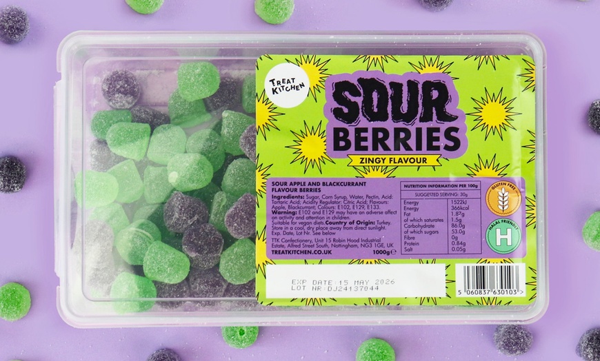 Image 7: TWO FOR £10 on 1KG TUBS of Gummies and Sour Sweets!  