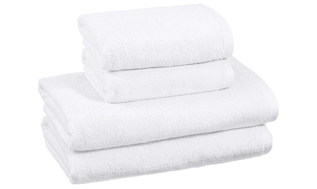 Set di 4 o 8 asciugamani disponibili in vari colori