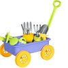 Image 2: Kids Gardening Play Set with Wheelbarrow and Tools