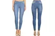 JVINI Ladies High Waist Classic Pull-On Skinny Denim Jeggings - Second Medium