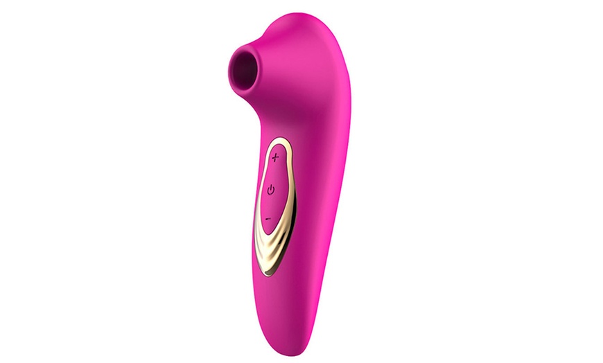 Image 5: 5-Mode USB Rechargeable Sucking Vibrator Sex Toy