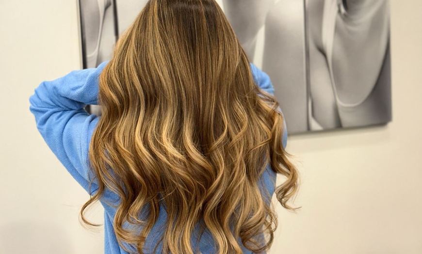 Image 7: Haircut & Style with Conditioning or Half Highlights Options