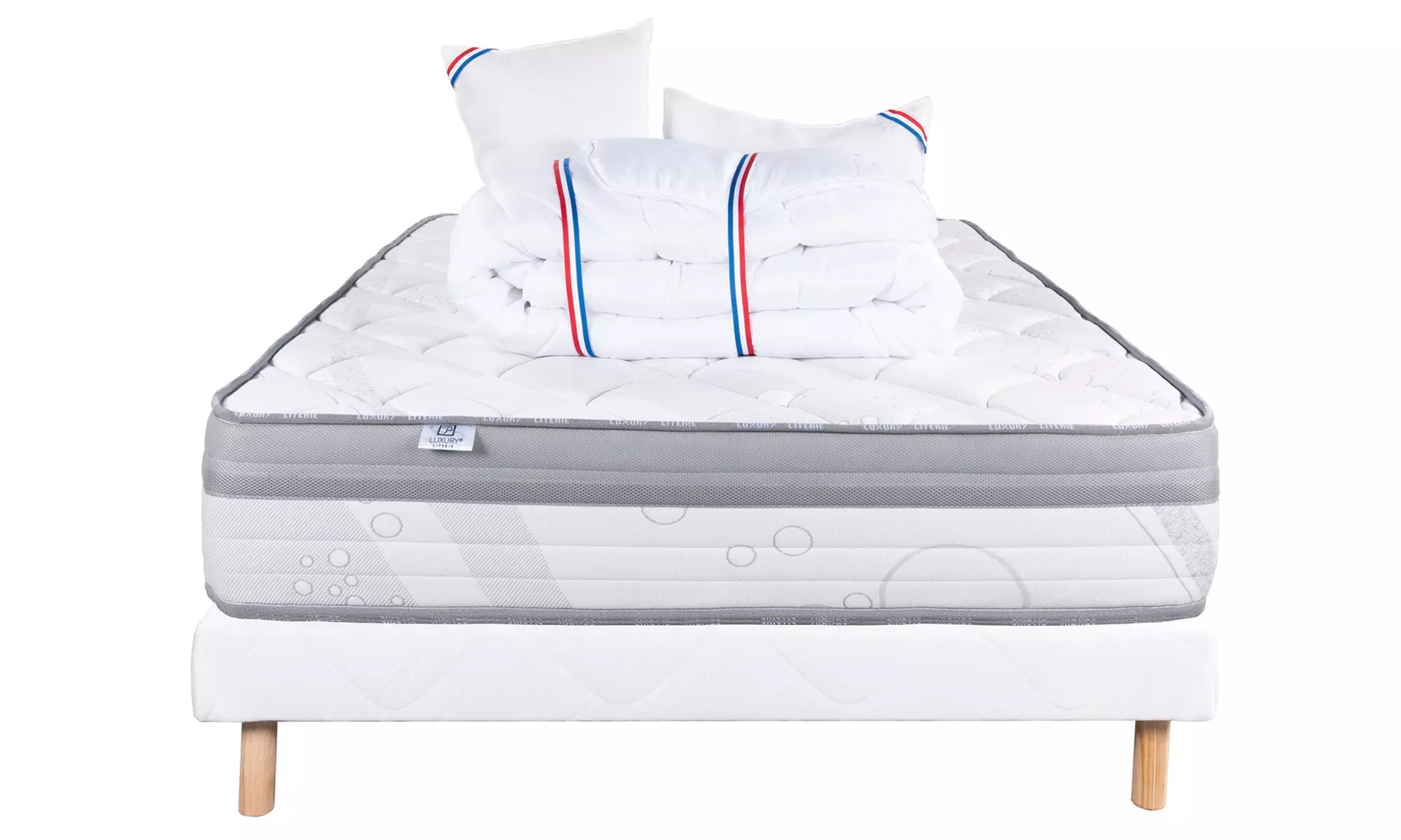 Ensemble matelas de 26 cm et sommier de 13 cm