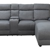 Image 2: Sorento Three Seater Fabric Corner Reclining Sofa 
