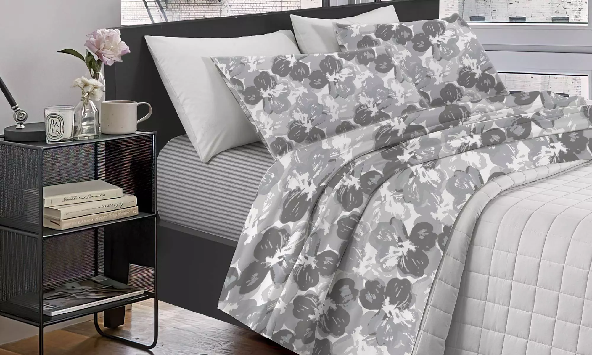 Completo lenzuola matrimoniale Nicoletta in cotone