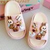 Image 6: Labubu-Inspired kids Cute Cartoon Slippers