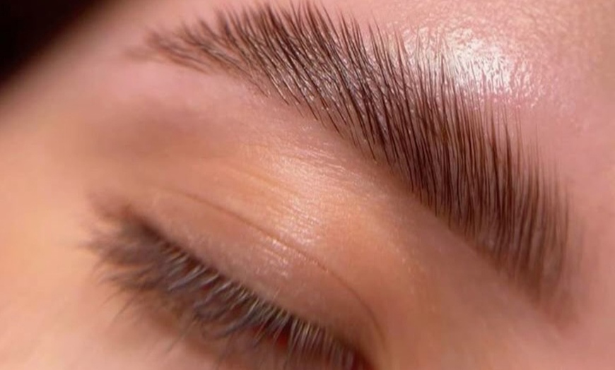 Image 1: Perfect Your Eyes: Eyebrow Threading, Waxing, Brow Lamination, & More