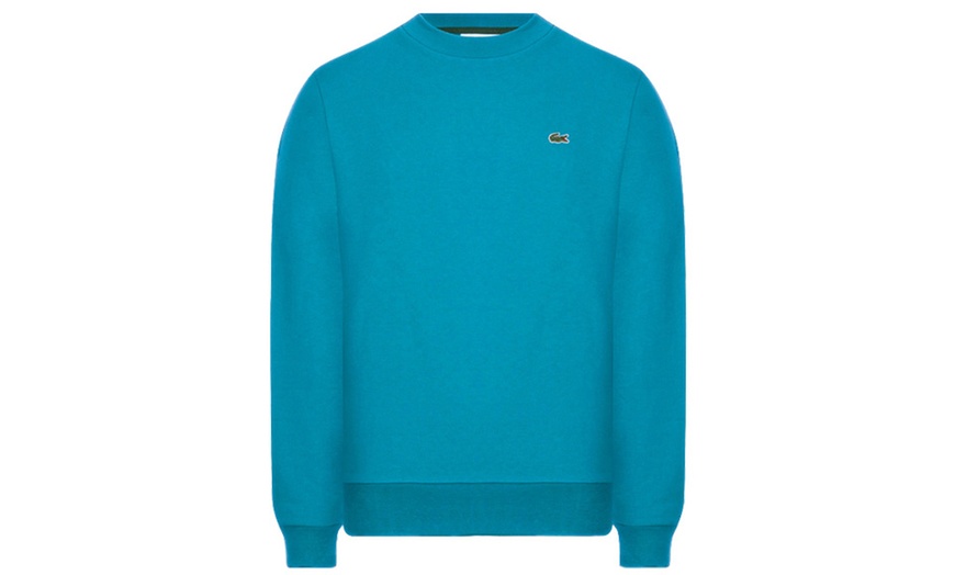 Image 6: Lacoste sweater met ronde hals en logo van katoenfleece