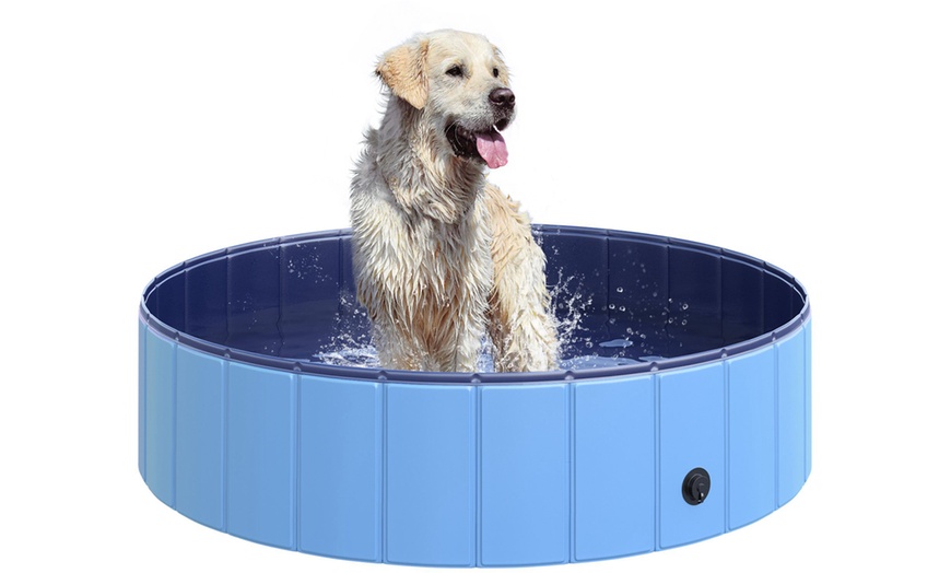 Image 13: PawHut Round Pet Paddling Pool in Various Sizes
