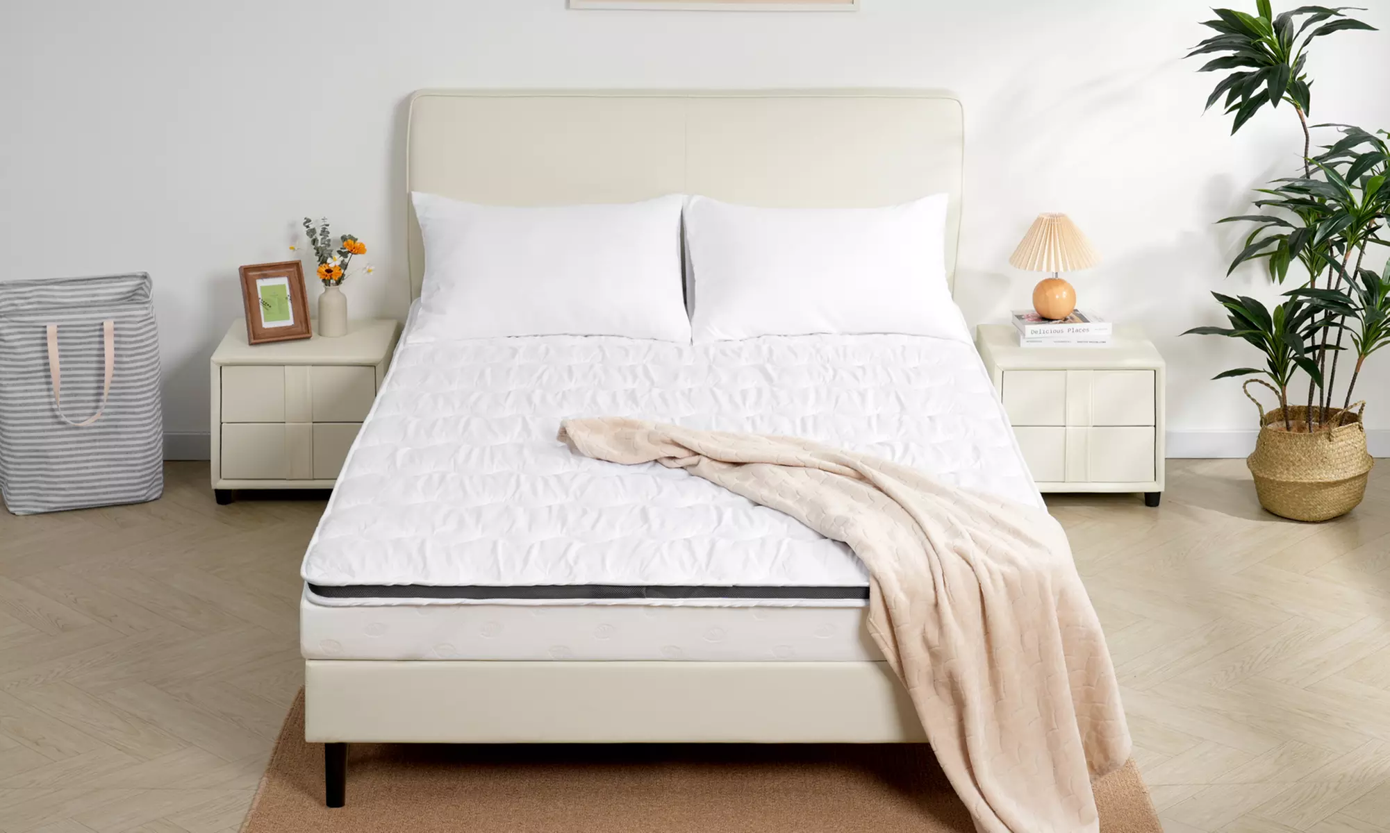 KONO 6cm Deep Mattress Topper in Various Sizes - Primary Image