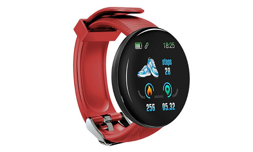 Image 5: D18 Round-Screen IP65 Smart Watch