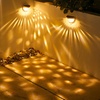 Image 1: 2, 4 or 6 pack of Solar 6 LED Water Droplet Wall Lights