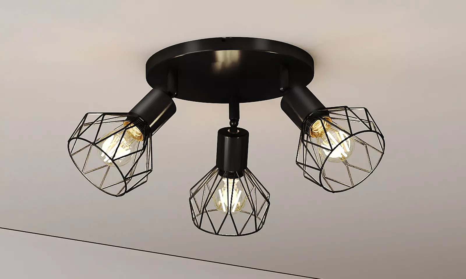 Emitto 3-Way and 4-Way Vintage Industrial Spotlight