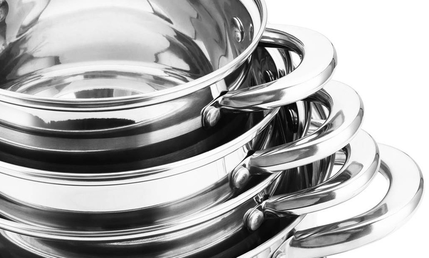 Image 7: 16- of 18-delige pannenset en toebehoren