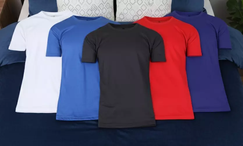 Men's Short Sleeve Moisture Wicking Wrinkle Free Performance Tee