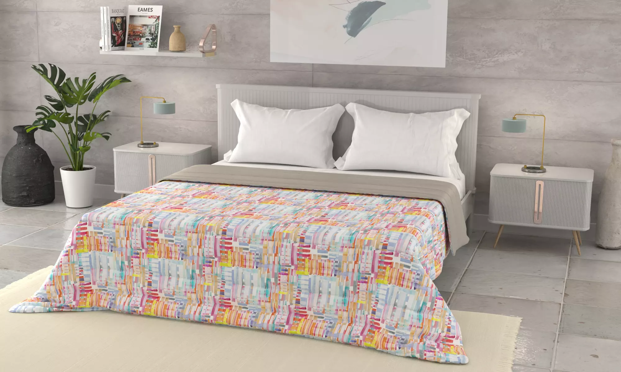 Trapuntino estivo Basic stampato