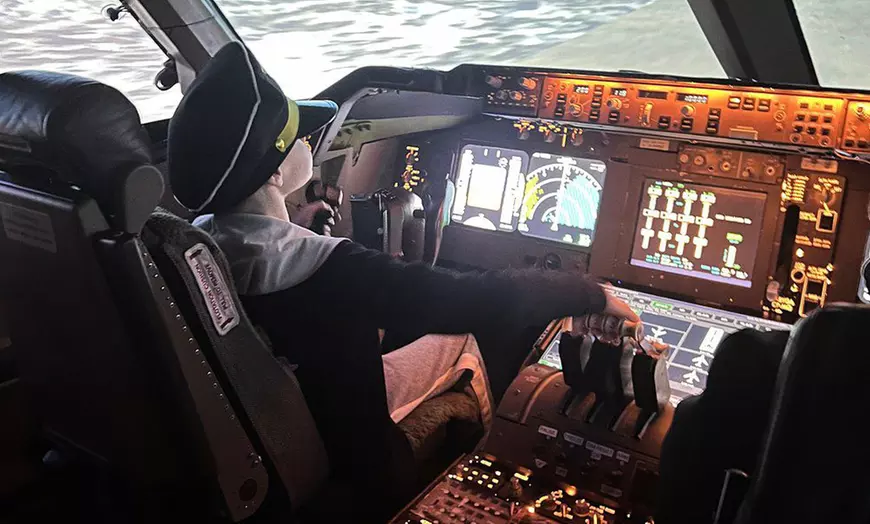 Image 1: 45-Min / 2-Hr:Real Boeing 747 45-Min Flight Simulator for Adults/Kids
