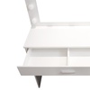 Image 5: White Dressing Table Makeup Desk With Stool and LED Lights