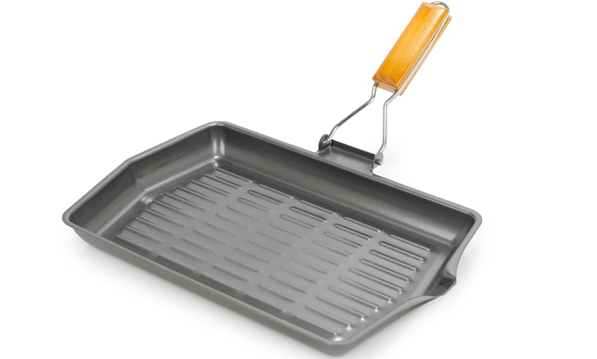 Image 4: Homiu Non-Stick Carbon Steel Griddle Pan