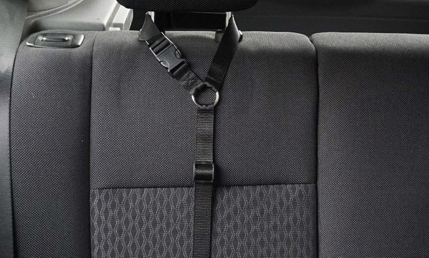 Image 3: Adjustable Pet Dog Cat Safety Leads Car Vehicle Seat Belt Harness Seatbelt