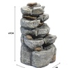 Image 6: Outdoor LED Rockery Water Feature with 4 Styles