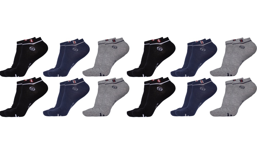 Image 6: Paires de chaussettes invisibles en coton mélangé Sergio Tacchini 