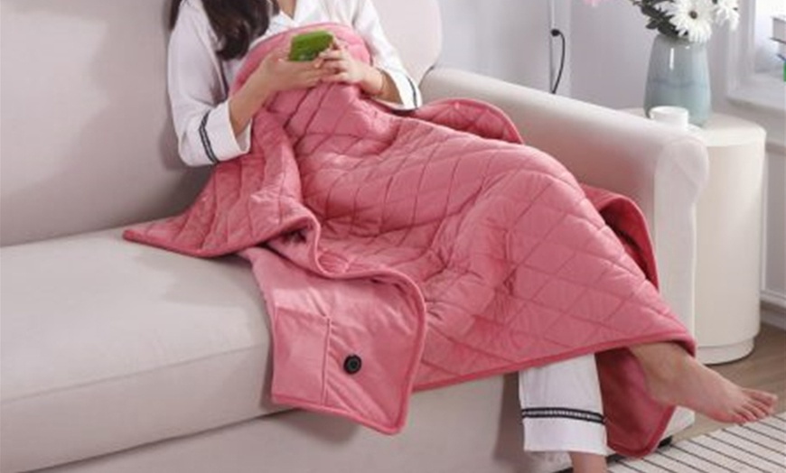 Image 2: USB Powered Heated Blanket