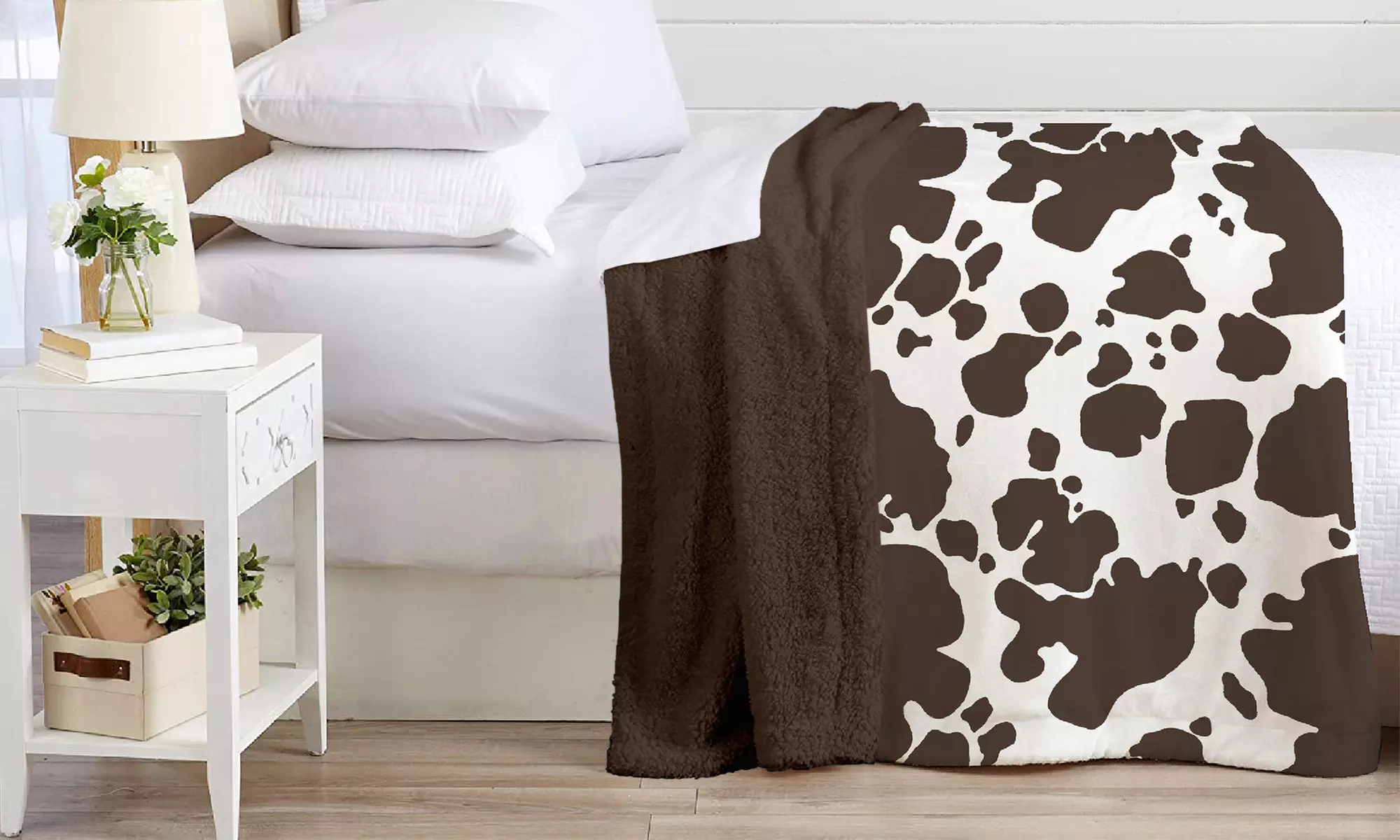 Morbida e calda coperta in sherpa