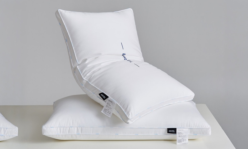 Image 10: Pure Cotton Luxury Hotel Pillow Duo
