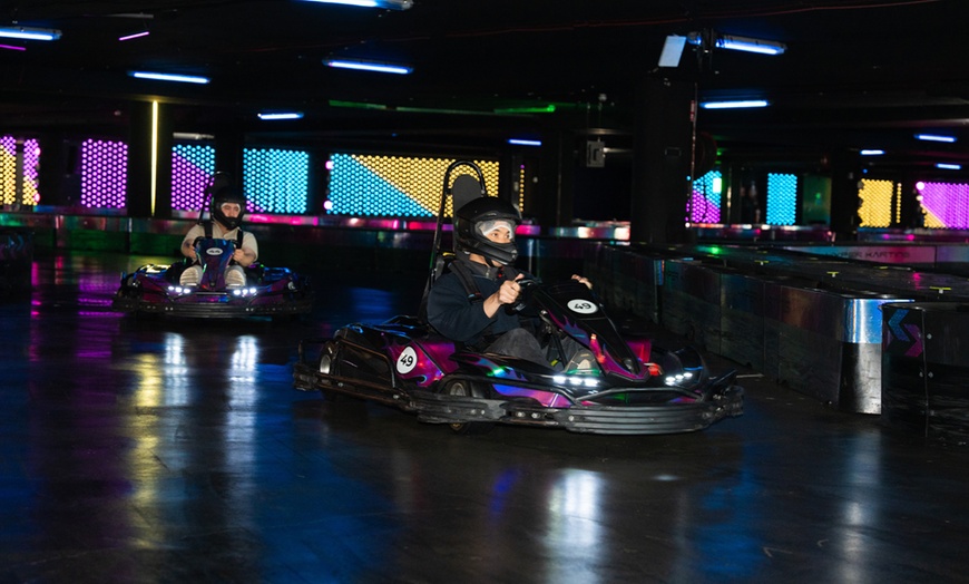 Image 4: Up to $200 to Spend at AU's Longest Indoor Electric Go-Kart Track