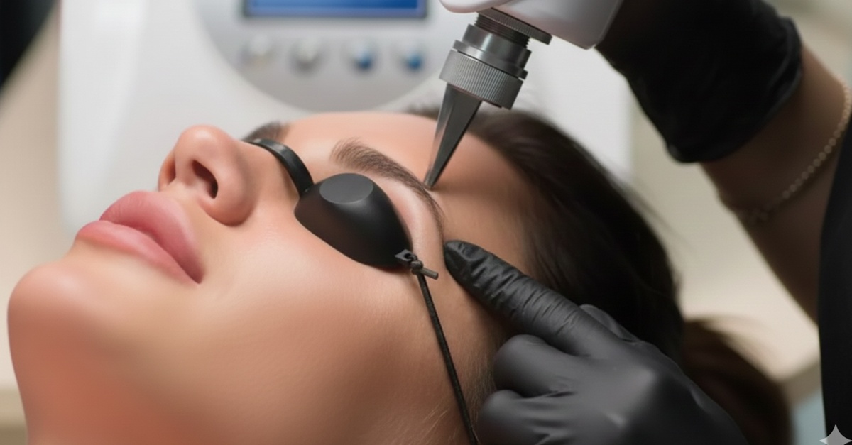 Sesiones de eliminación de microblading en cejas en Madrid